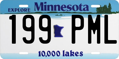 MN license plate 199PML