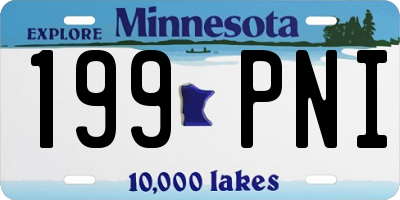 MN license plate 199PNI