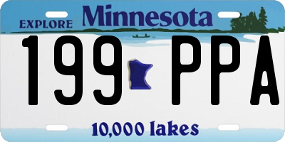 MN license plate 199PPA