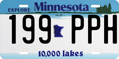 MN license plate 199PPH