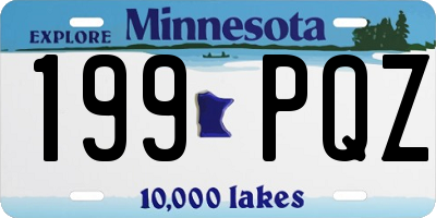 MN license plate 199PQZ