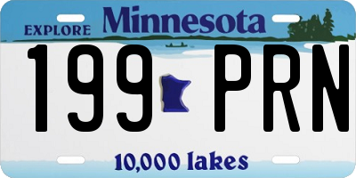 MN license plate 199PRN