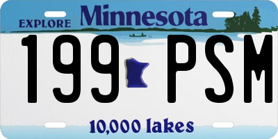 MN license plate 199PSM