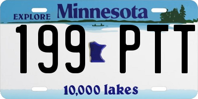 MN license plate 199PTT