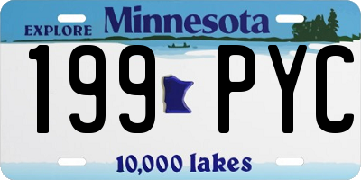 MN license plate 199PYC