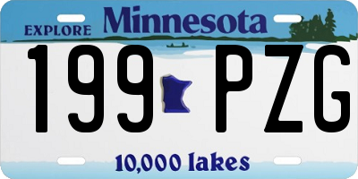 MN license plate 199PZG