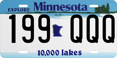 MN license plate 199QQQ