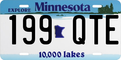 MN license plate 199QTE