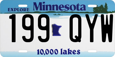 MN license plate 199QYW