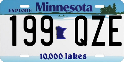 MN license plate 199QZE
