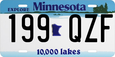 MN license plate 199QZF
