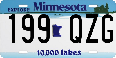 MN license plate 199QZG