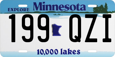 MN license plate 199QZI