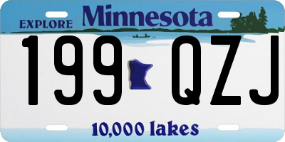 MN license plate 199QZJ