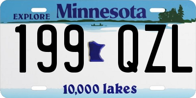 MN license plate 199QZL