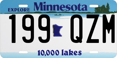 MN license plate 199QZM