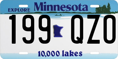 MN license plate 199QZO