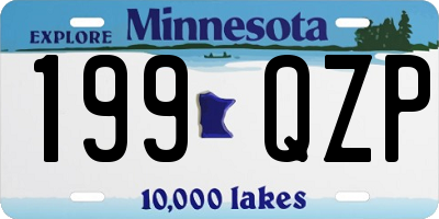 MN license plate 199QZP