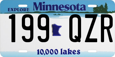 MN license plate 199QZR