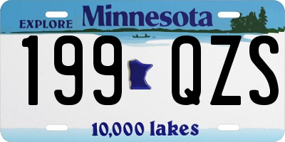 MN license plate 199QZS