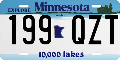 MN license plate 199QZT