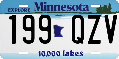 MN license plate 199QZV