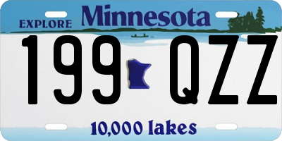MN license plate 199QZZ