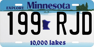 MN license plate 199RJD