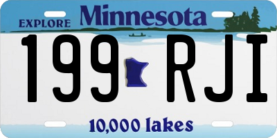 MN license plate 199RJI