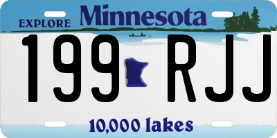 MN license plate 199RJJ