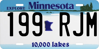 MN license plate 199RJM