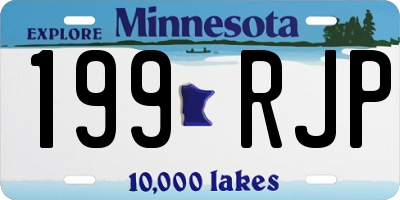 MN license plate 199RJP