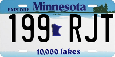 MN license plate 199RJT