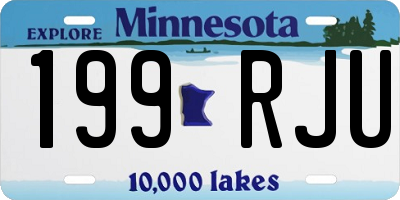 MN license plate 199RJU