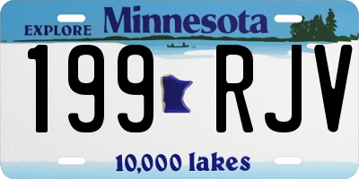 MN license plate 199RJV