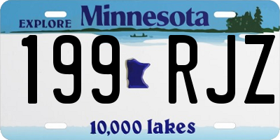 MN license plate 199RJZ