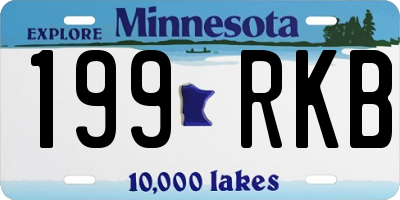 MN license plate 199RKB