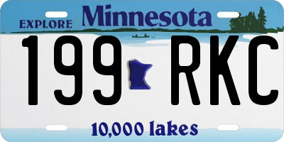 MN license plate 199RKC