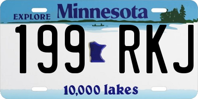 MN license plate 199RKJ