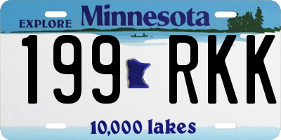 MN license plate 199RKK