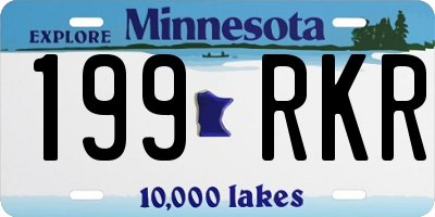 MN license plate 199RKR