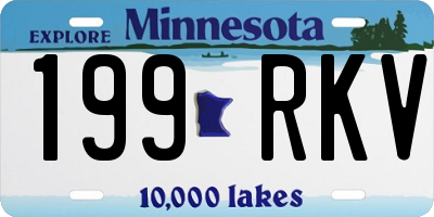 MN license plate 199RKV