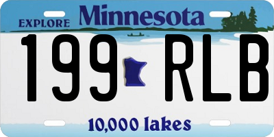 MN license plate 199RLB