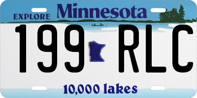MN license plate 199RLC