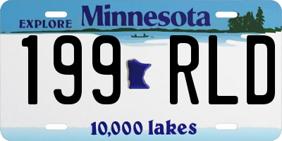 MN license plate 199RLD