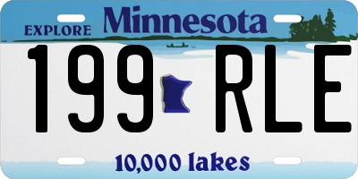 MN license plate 199RLE