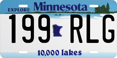 MN license plate 199RLG