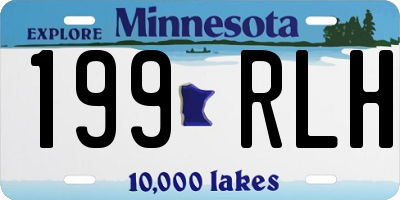 MN license plate 199RLH