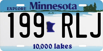 MN license plate 199RLJ