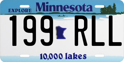 MN license plate 199RLL